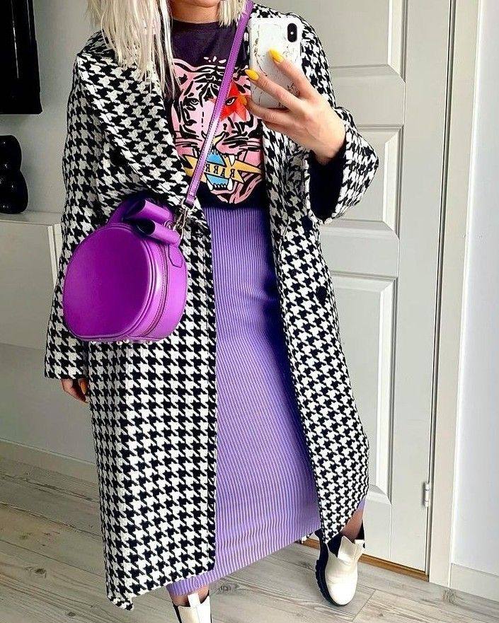 The Power Player: Houndstooth Coat