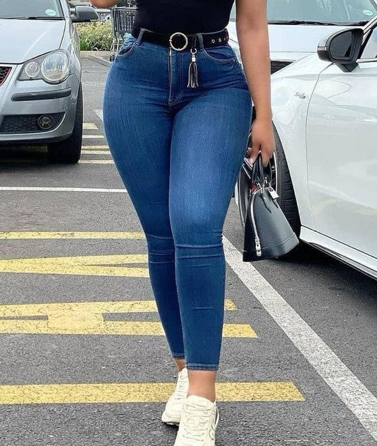 Chic High-Waist Skinny Jeans