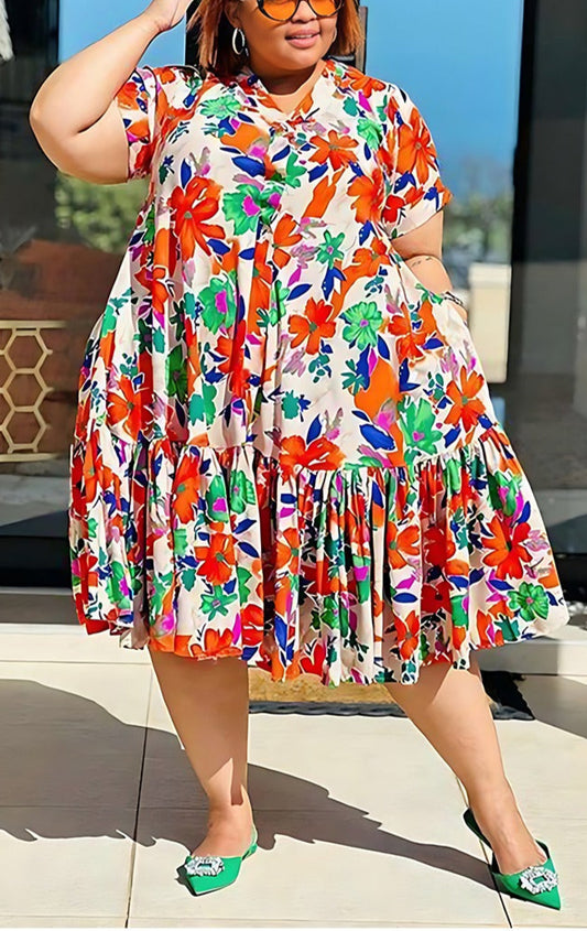 Floral Print Summer Dress