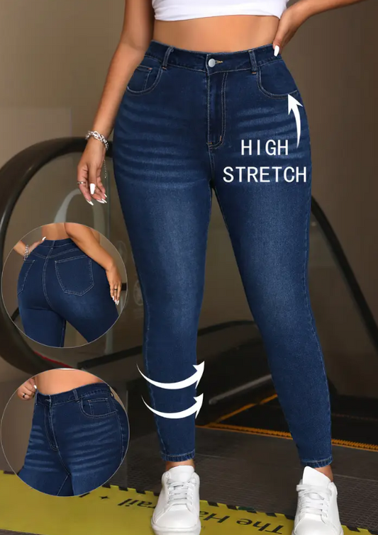 Chic High-Waist Skinny Jeans