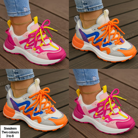 Colour Block Casual Sneakers